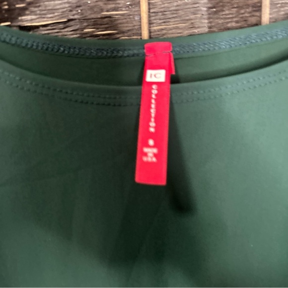 IC by Connie K deep green swing top long sleeved Lagenlook - Picture 3 of 7